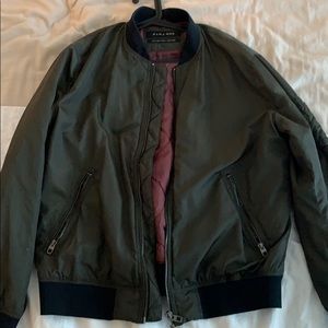 Zara Olive Green Bomber